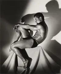 Greg Louganis by Herb Ritts, Silver gelatin print, image size, sold Nov 2025