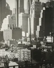 Lower Manhattan From The Brooklyn Bridge by Andreas Feininger, print, sold Nov 2025