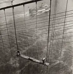 Brooklyn Bridge by Arthur Leipzig, Silver gelatin print, printed later, image size, offered Nov 2025