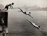 Divers by Arthur Leipzig, Silver gelatin print, printed later, image size, offered Nov 2025