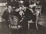 Meeting of Benito Mussolini by Erich Salomon, Silver gelatin press print, printed, offered Nov 2025