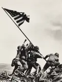 Raising the Flag at Iwo Jima by Joe Rosenthal, print, sold Nov 2025