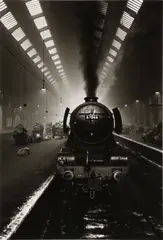 Kings Cross [One of the Last Steam Engines to Arrive at Kings Cross] by Colin Jones, Silver gelatin print, printed later, image size, sold Nov 2025