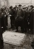 Liverpool Docks [Dockers Collecting for a Colleague Who is Sick] by Colin Jones, Silver gelatin print, printed later, image size, offered Nov 2025