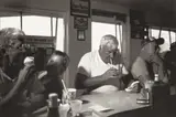Man at the Diner by Tom Bamberger, print, sold Nov 2025