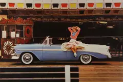 Chevy Belle Air, Santa Monica, California, 1987 Fresson tri-colour carbon print, image size 40 x 59.5cm, sheet size 60 x 80cm by Robert Dowling, print, sold Nov 2025