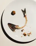 Fish Bones on a Plate by Irving Penn, Chromogenic print, printed, offered Nov 2025