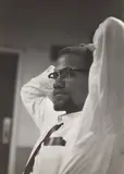 Malcolm X by Roy Schatt, Silver gelatin print, printed later, image size, offered Nov 2025