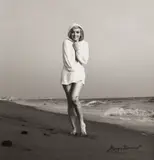 Marilyn Monroe on the Beach by George Barris, Silver gelatin print, printed later, image size, sold Nov 2025