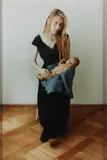 Sonja with Samuel-Maria by Annelies Štrba, print, sold Nov 2025