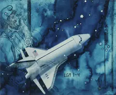 A Group of Five Surreal Collages by Olivia Parker, ink, sold Nov 2025