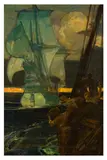 The ghost ship by Elijah Albert Cox, oil on canvas, sold Nov 2025