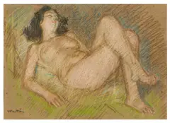 Mary Martin signed 'Martin' (lower left) pastel Dimensions:25 x 35 cm by Kenneth Martin, pastel, sold Nov 2025