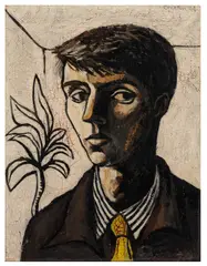 Self-portrait by John Craxton, 1943, oil on canvas, sold Nov 2025