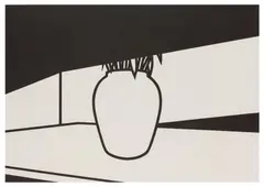 Tulips by Patrick Caulfield, 1973, oil on card, sold Nov 2025