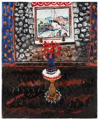 Cornish Cottage Interior by Fred Yates, oil on canvas, offered Nov 2025