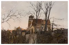 Winter's Day by Peter Kelly, oil on board, sold Nov 2025