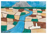 Mount Ventoux by Julian Trevelyan, oil on board, sold Nov 2025