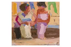 Untitled by Julian Bailey, oil on board, sold Nov 2025