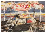 Esso Study by Peter McLaren, mixed media on card, offered Nov 2025