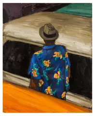 Los Angeles Parking Lot by Colin Smith, 1992, oil on paper, offered Nov 2025