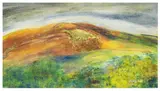 Black Hill by Marie Walker Last, mixed media, sold Nov 2025