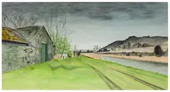 Canal Path by Eric Huson, oil on board, offered Nov 2025