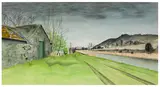 Canal Path by Eric Huson, oil on board, offered Nov 2025