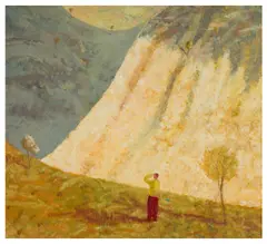 In the White Valley by Robert Maclaurin, oil on canvas, sold Nov 2025