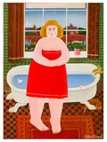 Bathtime by Peter Heard, acrylic on board, sold Nov 2025