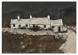Cottage by Wilf Roberts, oil on canvas, sold Nov 2025