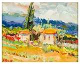 Gardener's Cabinet by Jeffrey Pratt, oil on board, sold Nov 2025