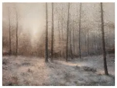 Winter - Peans Wood by Michael Tain, Wood, Ashburnham, Sussex signed 'Michael Tain', sold Nov 2025