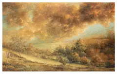 View of Cottage by Michael Tain, oil on canvas, offered Nov 2025