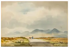 The Twelve Pins by Frank Egginton, watercolour, sold Nov 2025