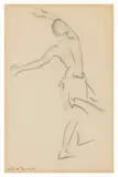 Action signed 'WR Flint' (lower left) pencil Dimensions:(25.4 x 17.8 cm by William Russell Flint, pencil, sold Nov 2025