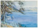 Mediterranean landscape by Samuel Lamorna Birch, watercolour, offered Nov 2025