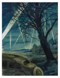 Alert near Aldershot during the Battle of Britain 1940 by Louis Keene, watercolour, sold Nov 2025