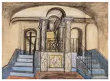 Church Interior by Ithell Colquhoun, watercolour, sold Nov 2025