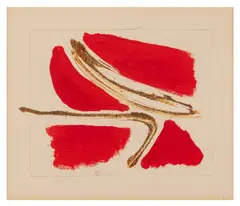 Untitled by Sandra Blow, gouache and sand, offered Nov 2025
