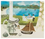 Tea by the Sea by Mary Fedden, gouache and watercolour, sold Nov 2025