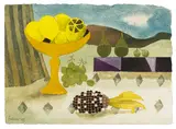 Lemon's and Sweetcorn by Mary Fedden, gouache and watercolour, sold Nov 2025