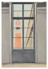 Window view of Campanile di San Marco by Glynn Boyd Harte, pencil, sold Nov 2025