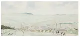 Golfers at the third by Geoffrey Woolsey Birks, watercolour, sold Nov 2025