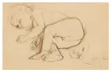 Pyramus Asleep by Augustus John O.m., ink, sold Nov 2025