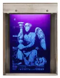 Ultraviolet Angel by Mat Collishaw, 1993, ink and wire, sold Nov 2025