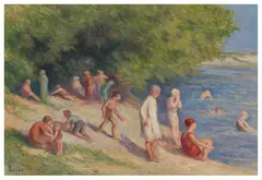 Méricourt by Maximilien Luce, oil on canvas, sold Nov 2025