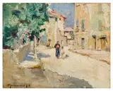 Villeneuve Les Avignon by Joseph Meissonier, oil on canvas, offered Nov 2025