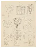 Croquis et Etudes by René Magritte, pencil, sold Nov 2025