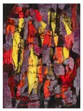 Untitled by Jan Ekiert, mixed media on board, sold Nov 2025